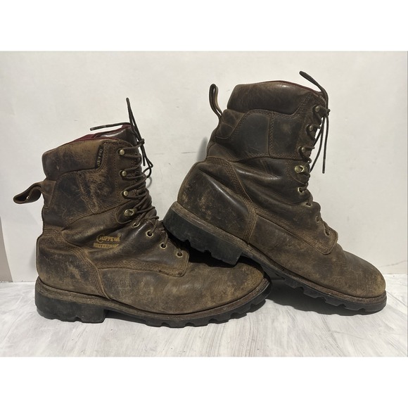 Chippewa Boots Mens 12EEE Leather Waterproof